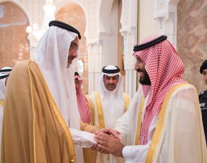 لقاء عبد الله آل ثاني مع محمد بن سلمان