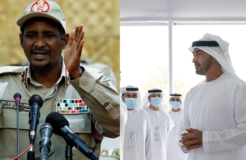 الإمارات تستنجد بـ حميدتي لإرسال 1200 من المرتزقة السودانيين لدعم حفتر
