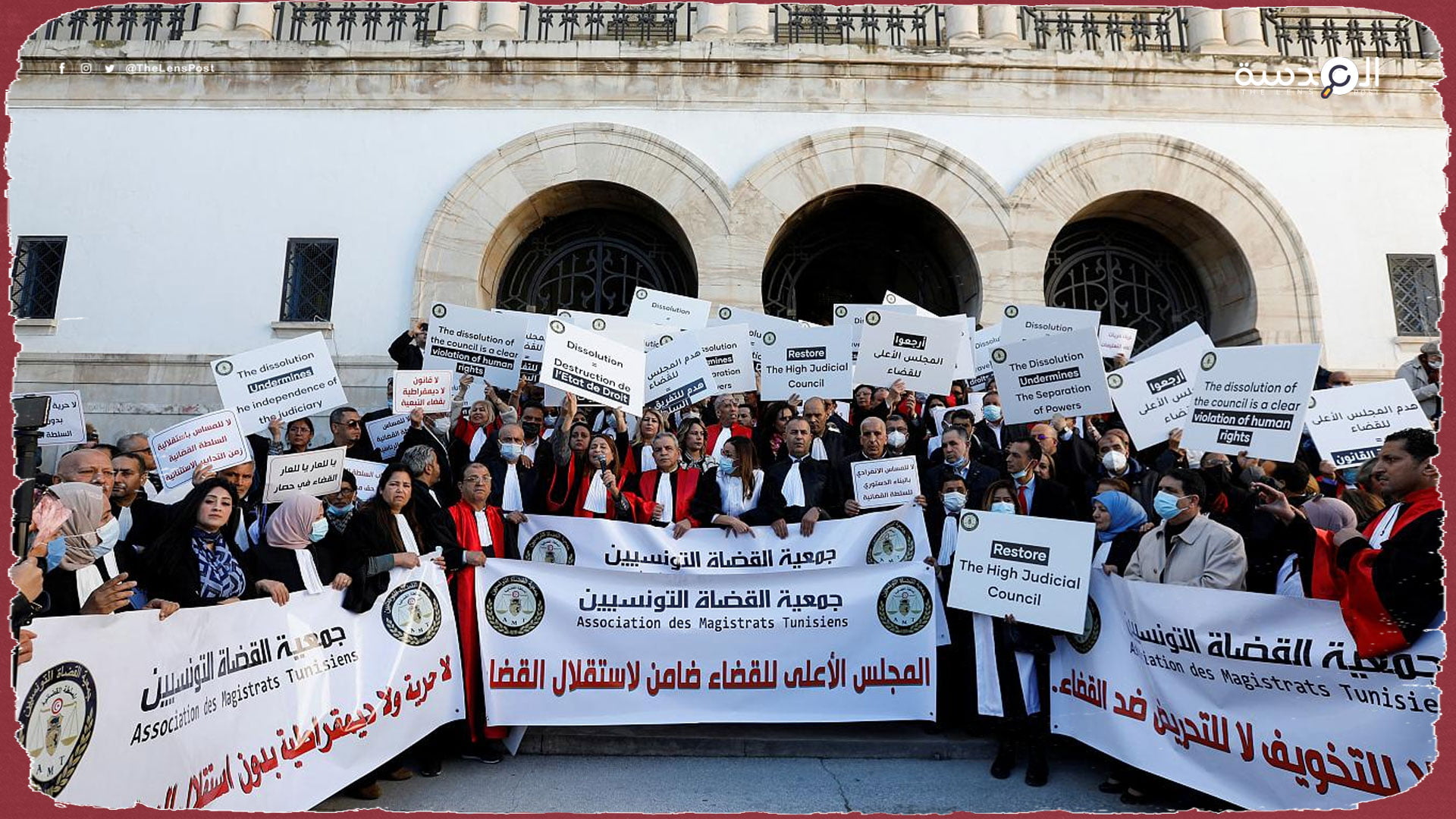 تونس.. تدهور حالة القضاة المضربين ضد قرارات "قيس سعيد"