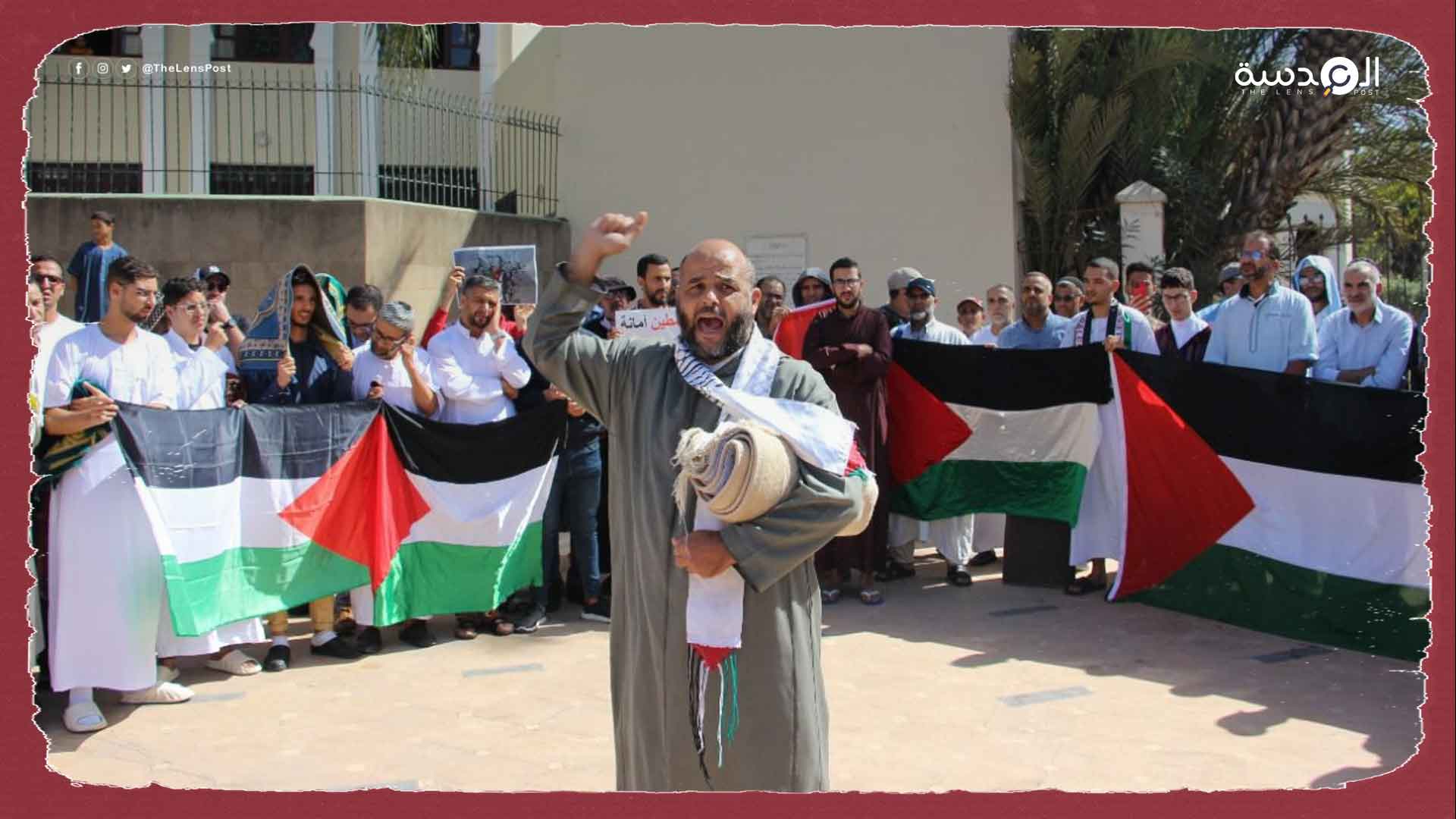 نصرة لفلسطين ورفضًا للتطبيع.. تظاهرات بـ 20 مدينة مغربية