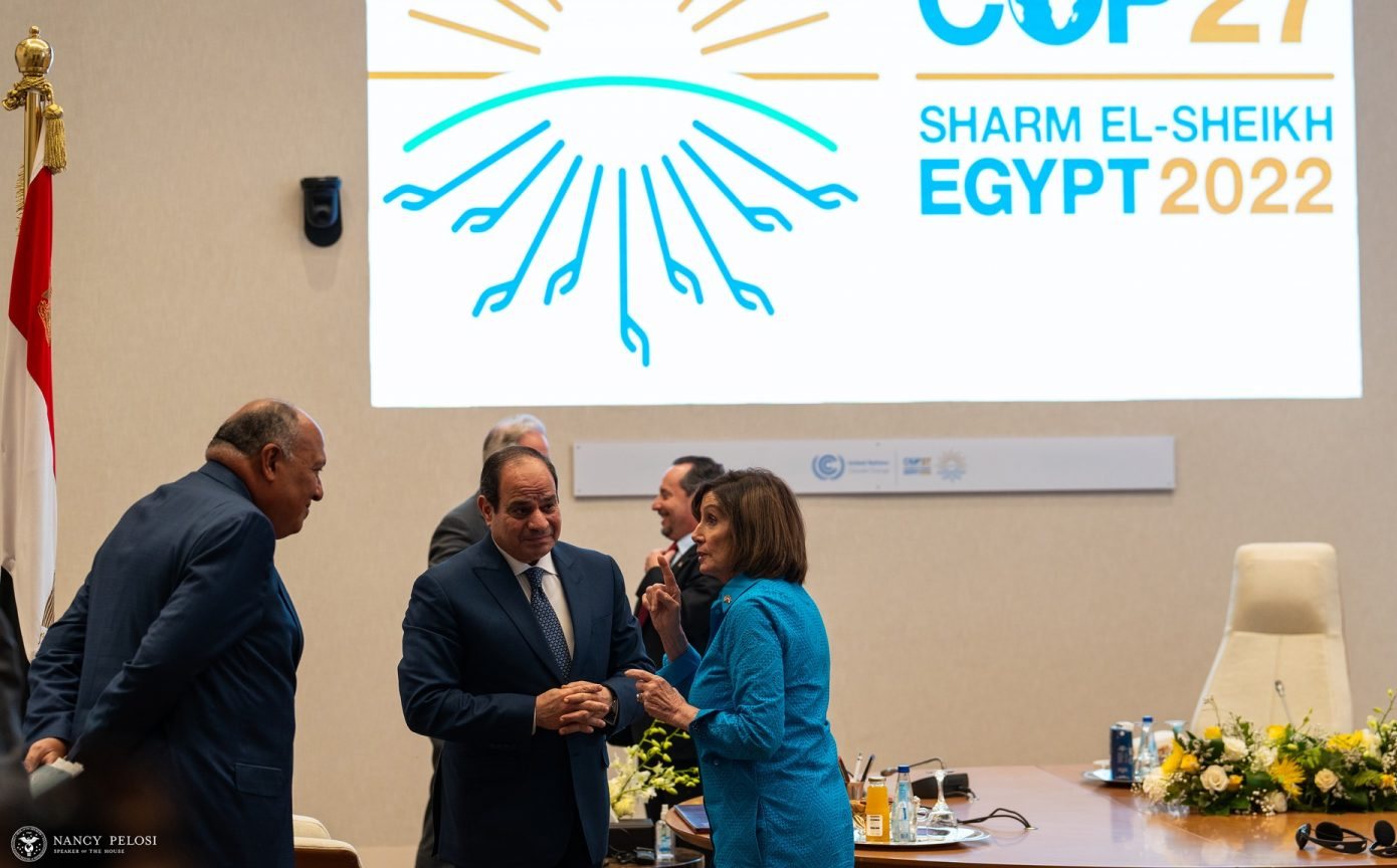 بيلوسي: ناقشت مع السيسي ملف حقوق الإنسان في مصر