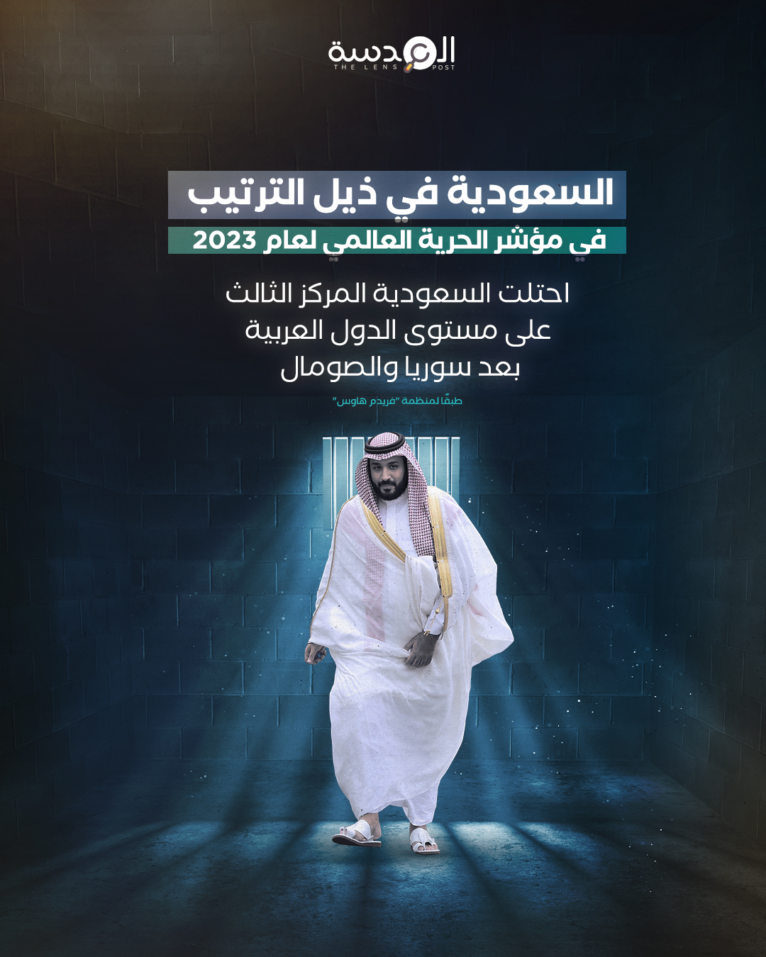 السعودية في ذيل الترتيب في مؤشر الحرية العالمي لعام 2023