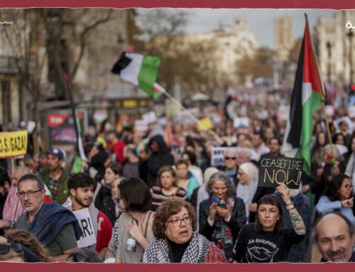 مظاهرات عارمة في التشيك وإسبانيا لدعم فلسطين