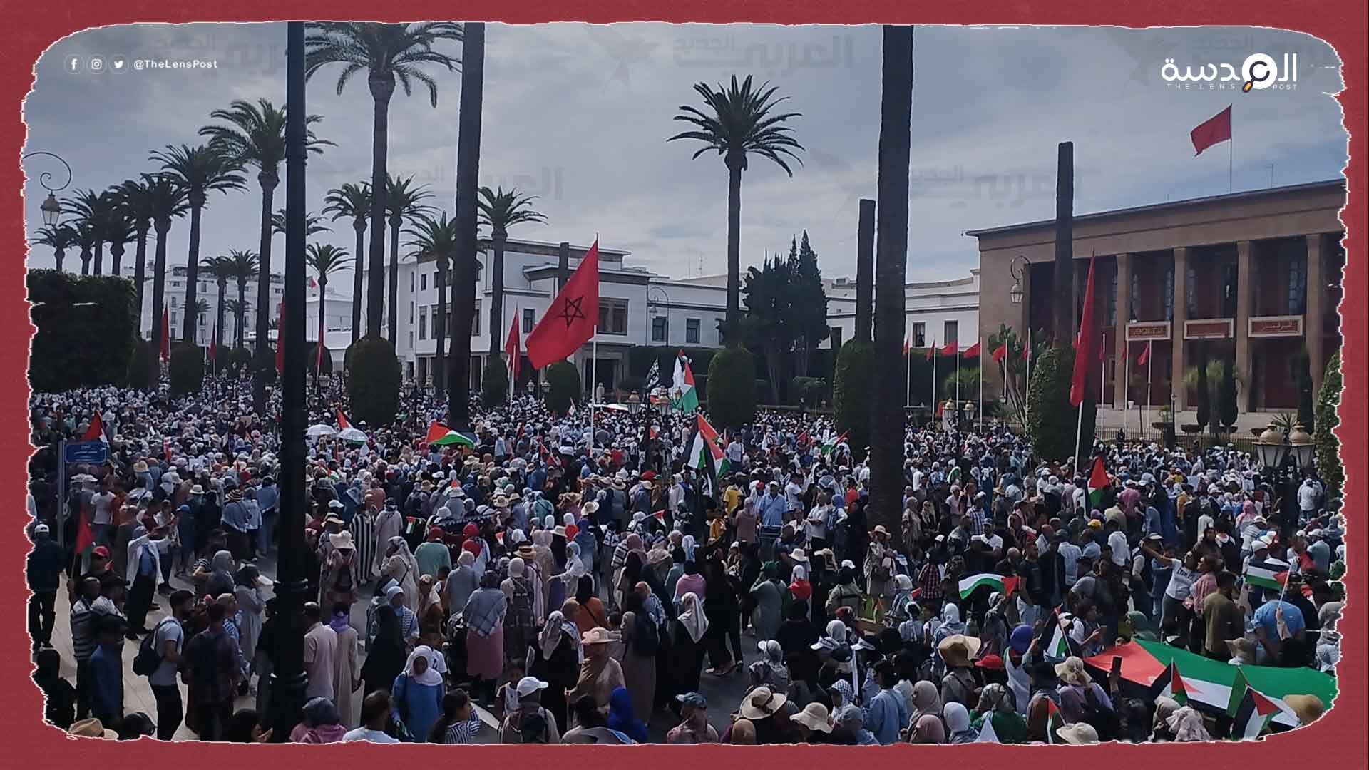 مظاهرات في 54 مدينة بالمغرب دعماً لغزة