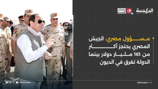 مسؤول مصري: الجيش المصري يحتجز أكثر من 161 مليار دولار بينما الدولة تغرق في الديون